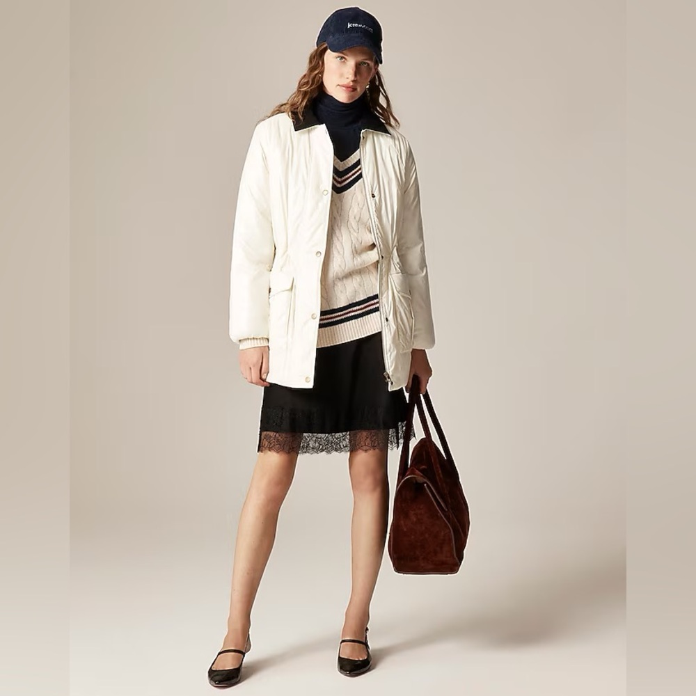 J.Crew Puffer Barn Jacket™ with PrimaLoft® Porcelain